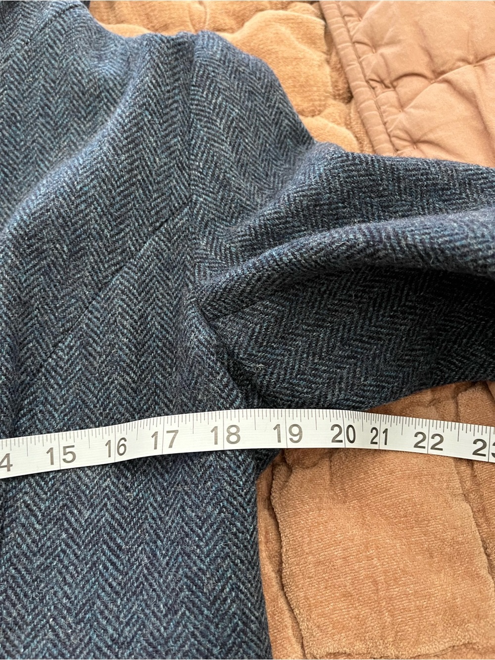 My Fair Lady Long Hooded Wool Trench Coat in Slate Blue - Picture 5 of 10